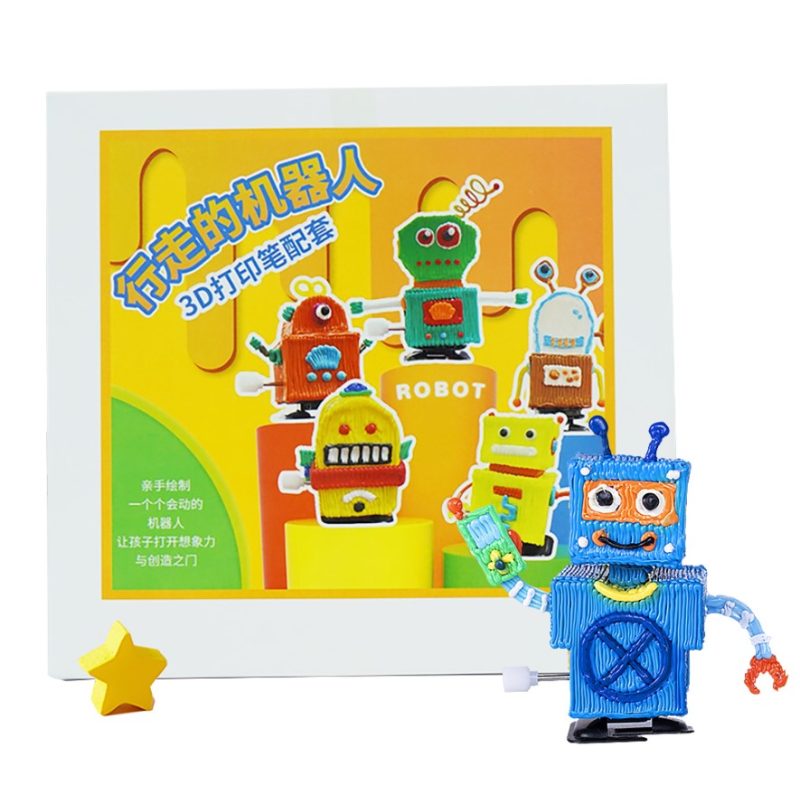 Walking Robot 3D pen model kit - show